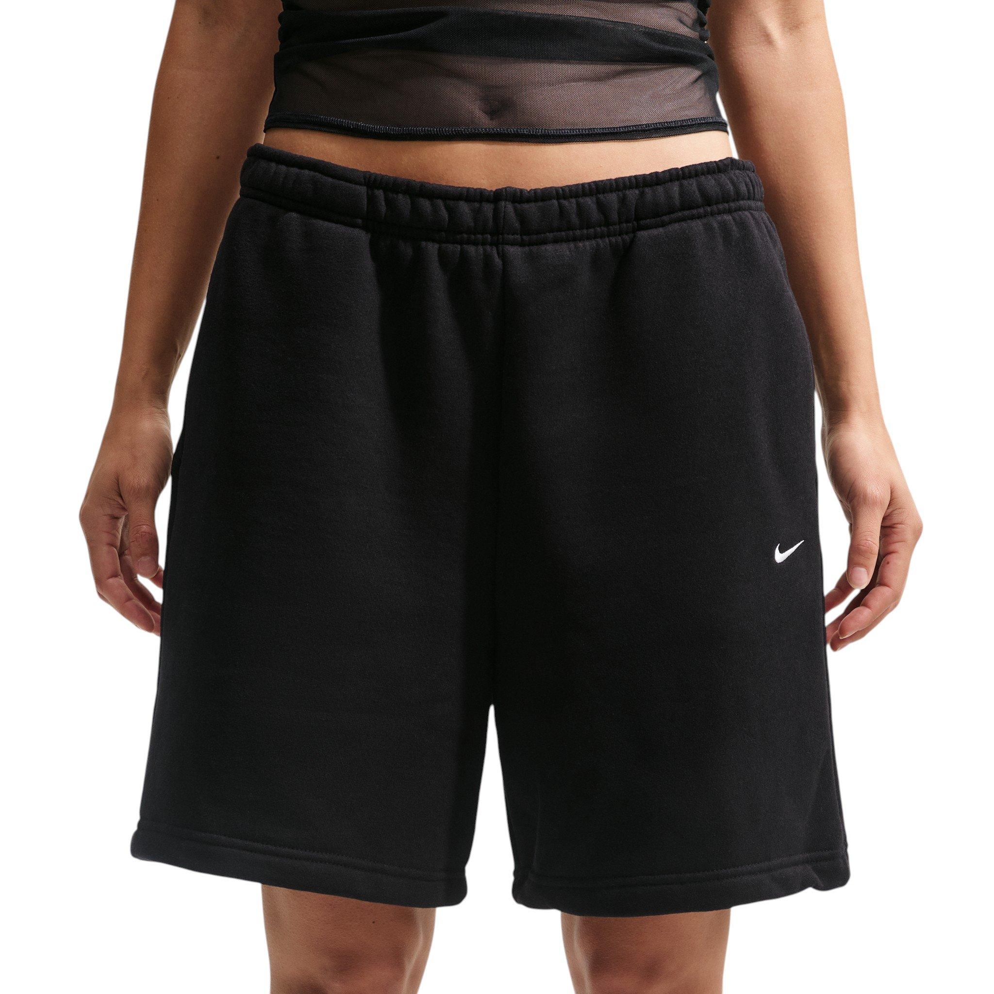 Nike Women's Studio Fleece Med-Weight Oversized HR Cargo Pants - Black - BLACK
